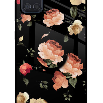 Flowers Samsung A71 Glass Case