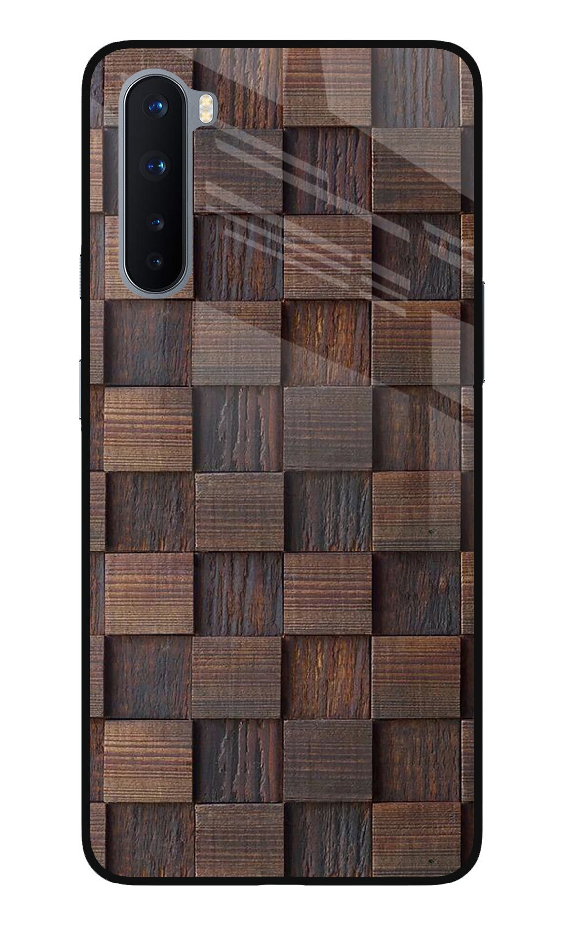 Wooden Cube Design Oneplus Nord Back Cover