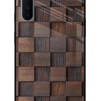 Wooden Cube Design Oneplus Nord Glass Case