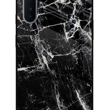Black Marble Texture Oneplus Nord Glass Case