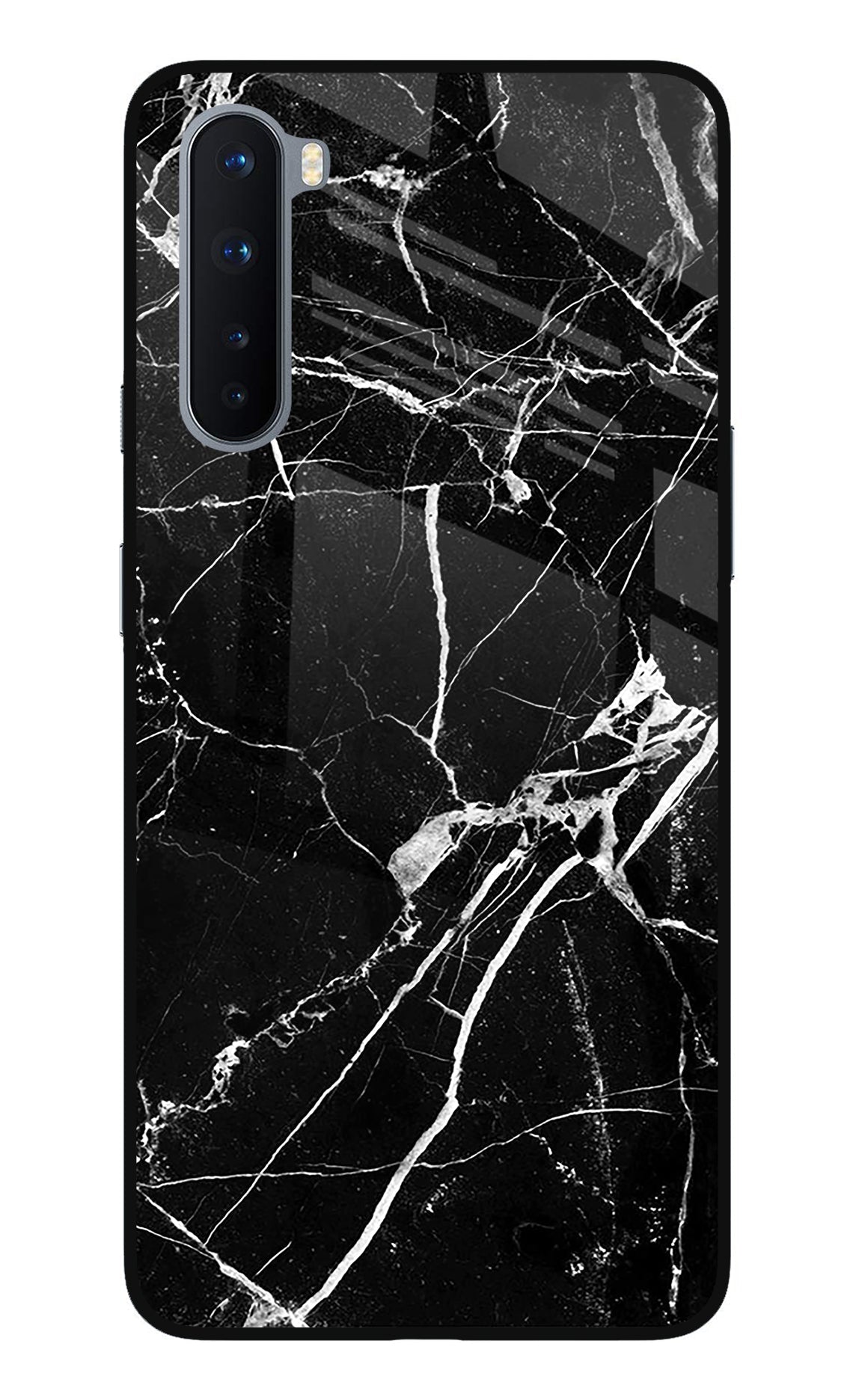 Black Marble Pattern Oneplus Nord Back Cover