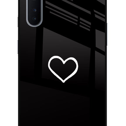 Heart Oneplus Nord Glass Case