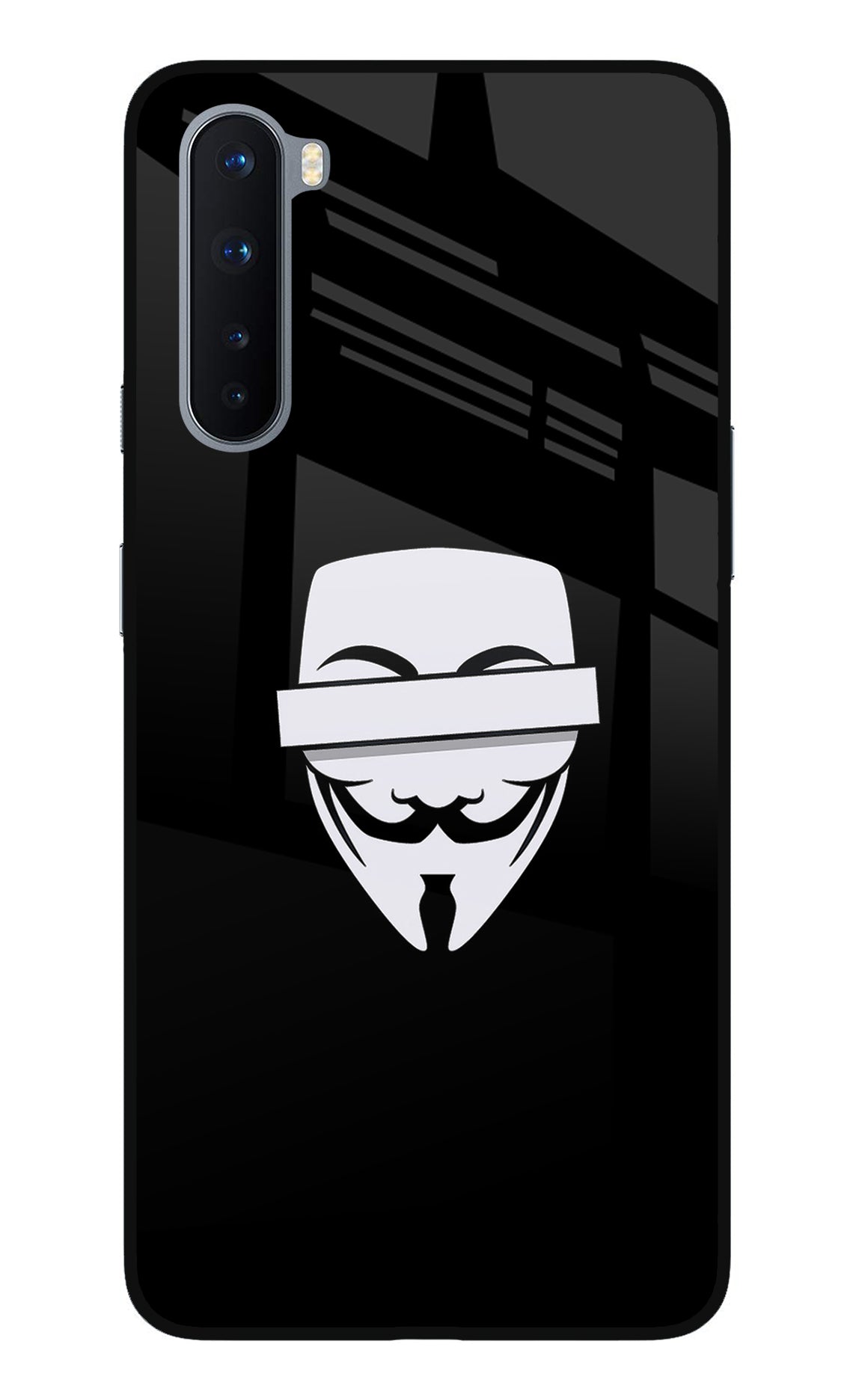 Anonymous Face Oneplus Nord Glass Case