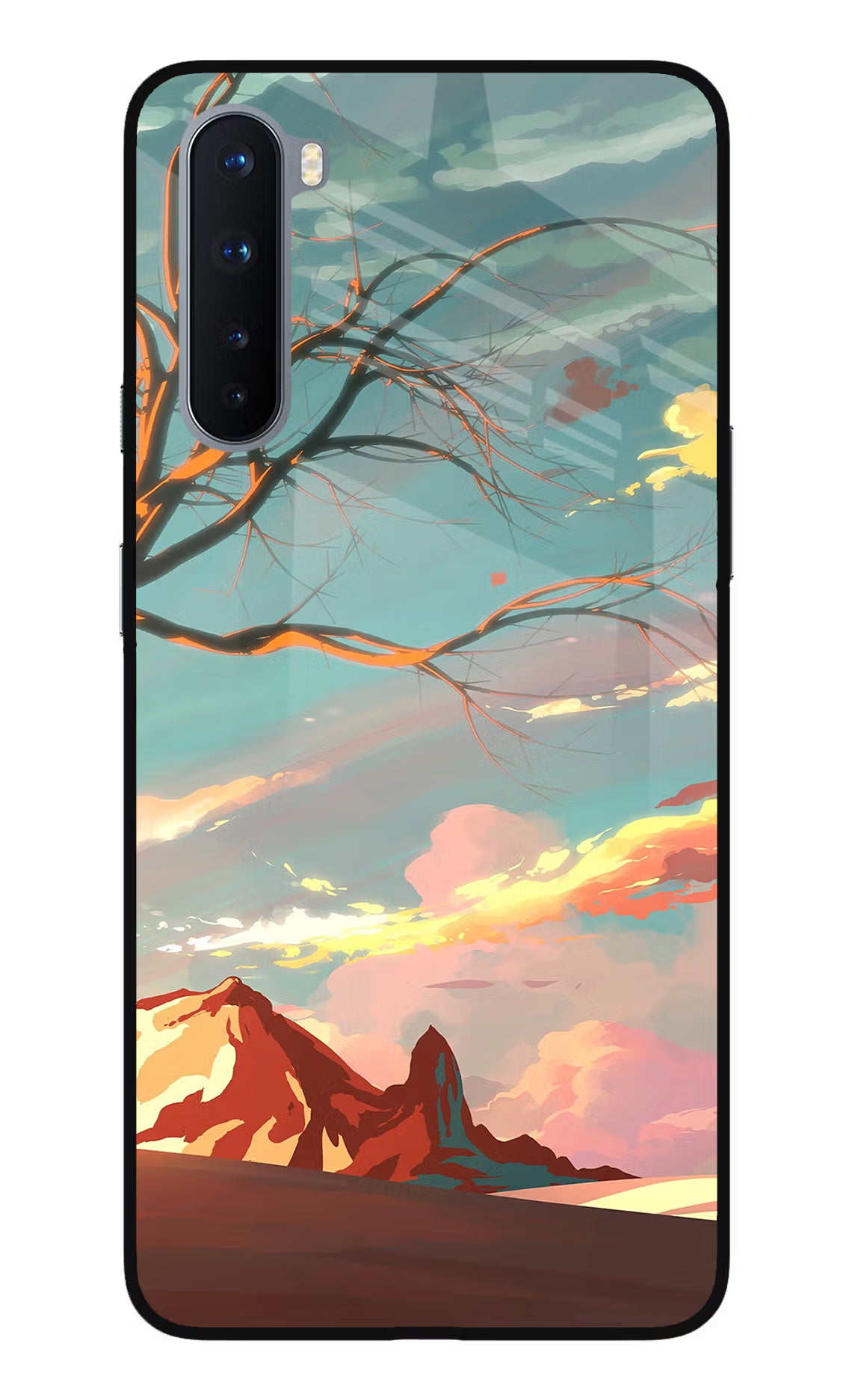 Scenery Oneplus Nord Glass Case Back Cover by Casekaro