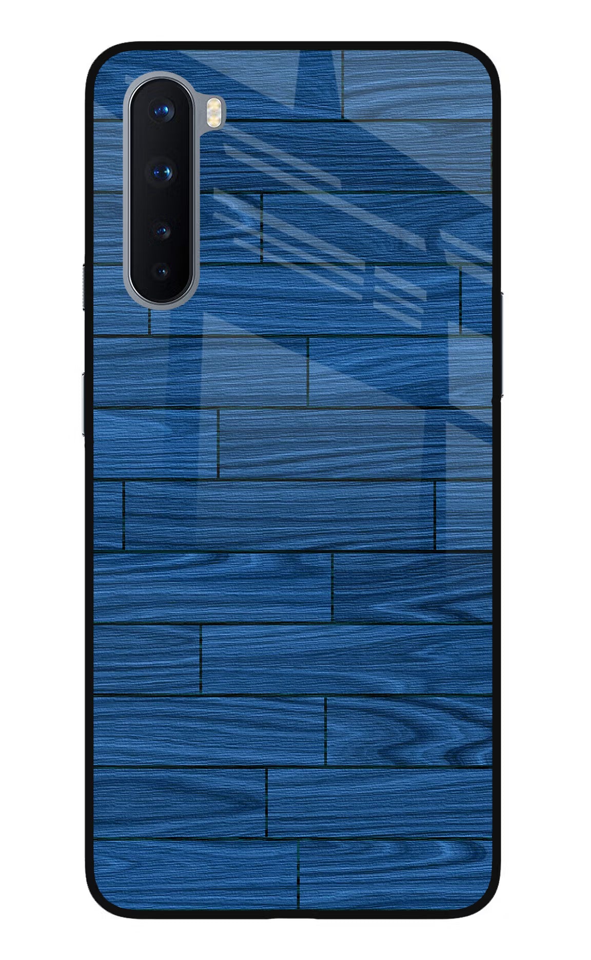 Wooden Texture Oneplus Nord Glass Case Back Cover by Casekaro