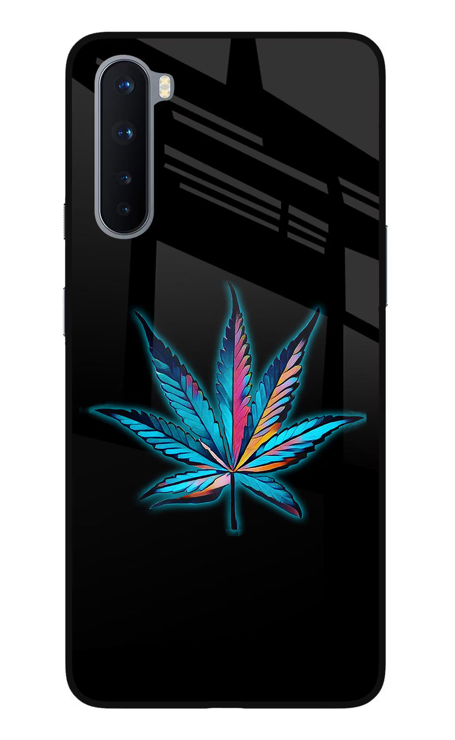 Weed Oneplus Nord Back Cover, Glass case