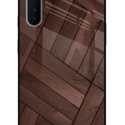 Wooden Texture Design Oneplus Nord Glass Case