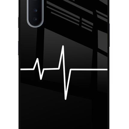 Heart Beats Oneplus Nord Glass Case Back Cover by Casekaro