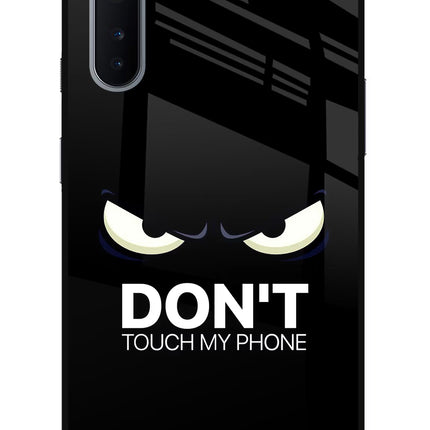 Don'T Touch My Phone Oneplus Nord Glass Case Back Cover by Casekaro