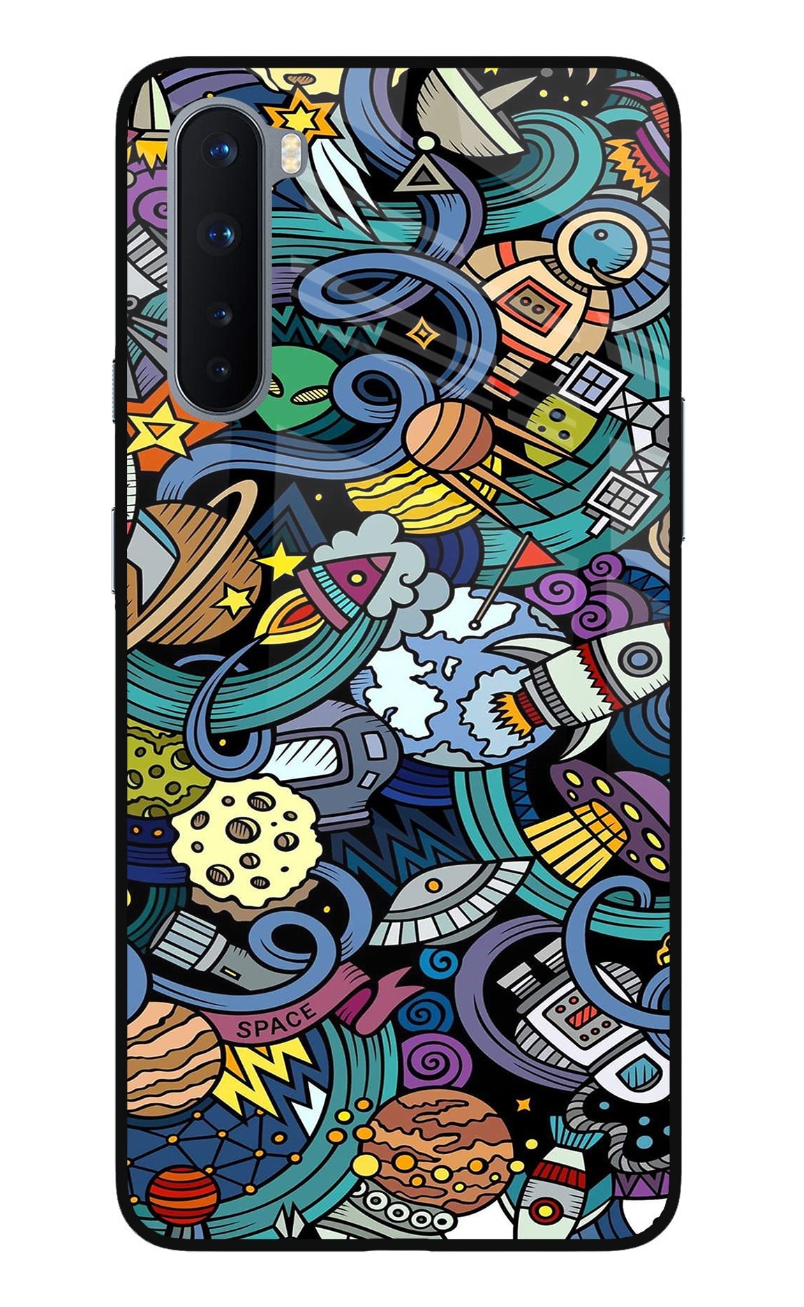 Space Abstract Oneplus Nord Back Cover