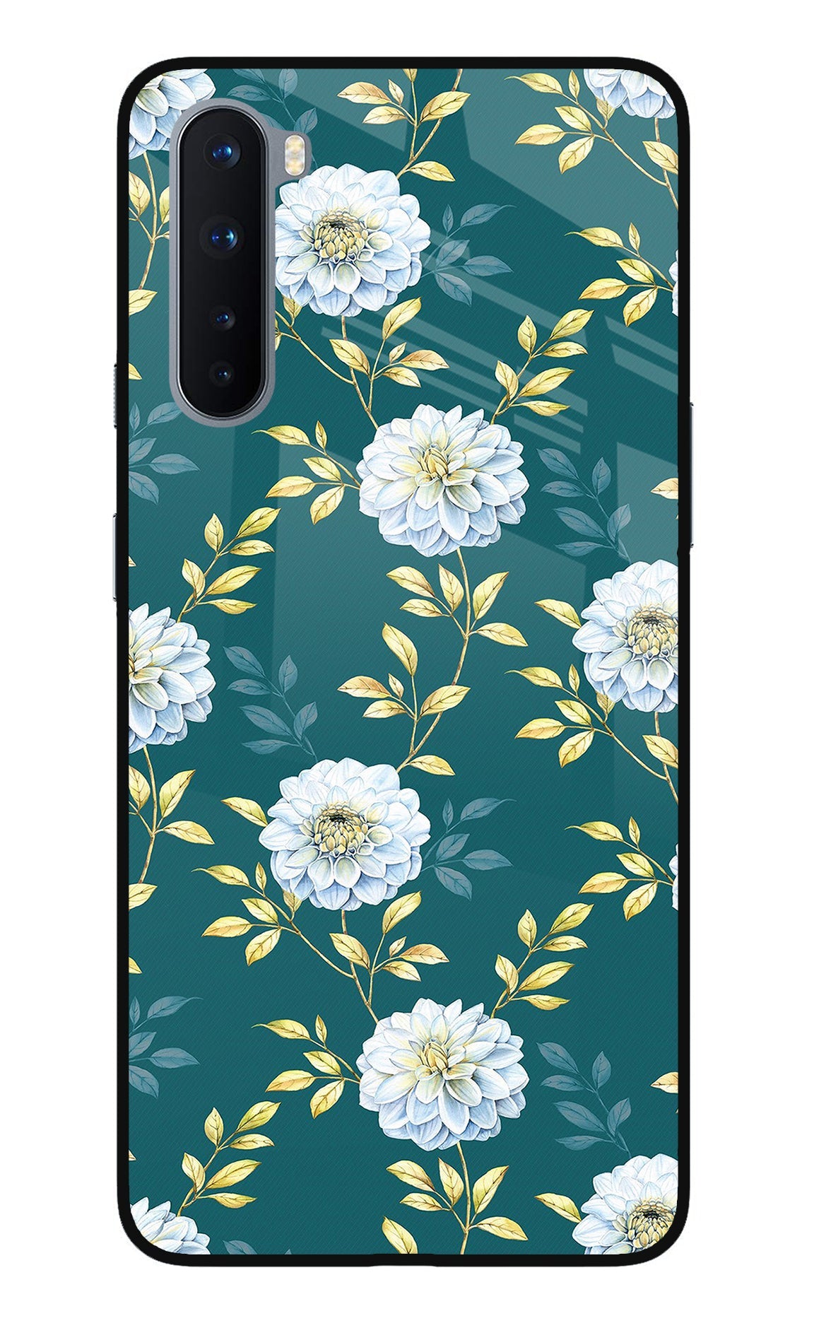 Flowers Oneplus Nord Glass Case