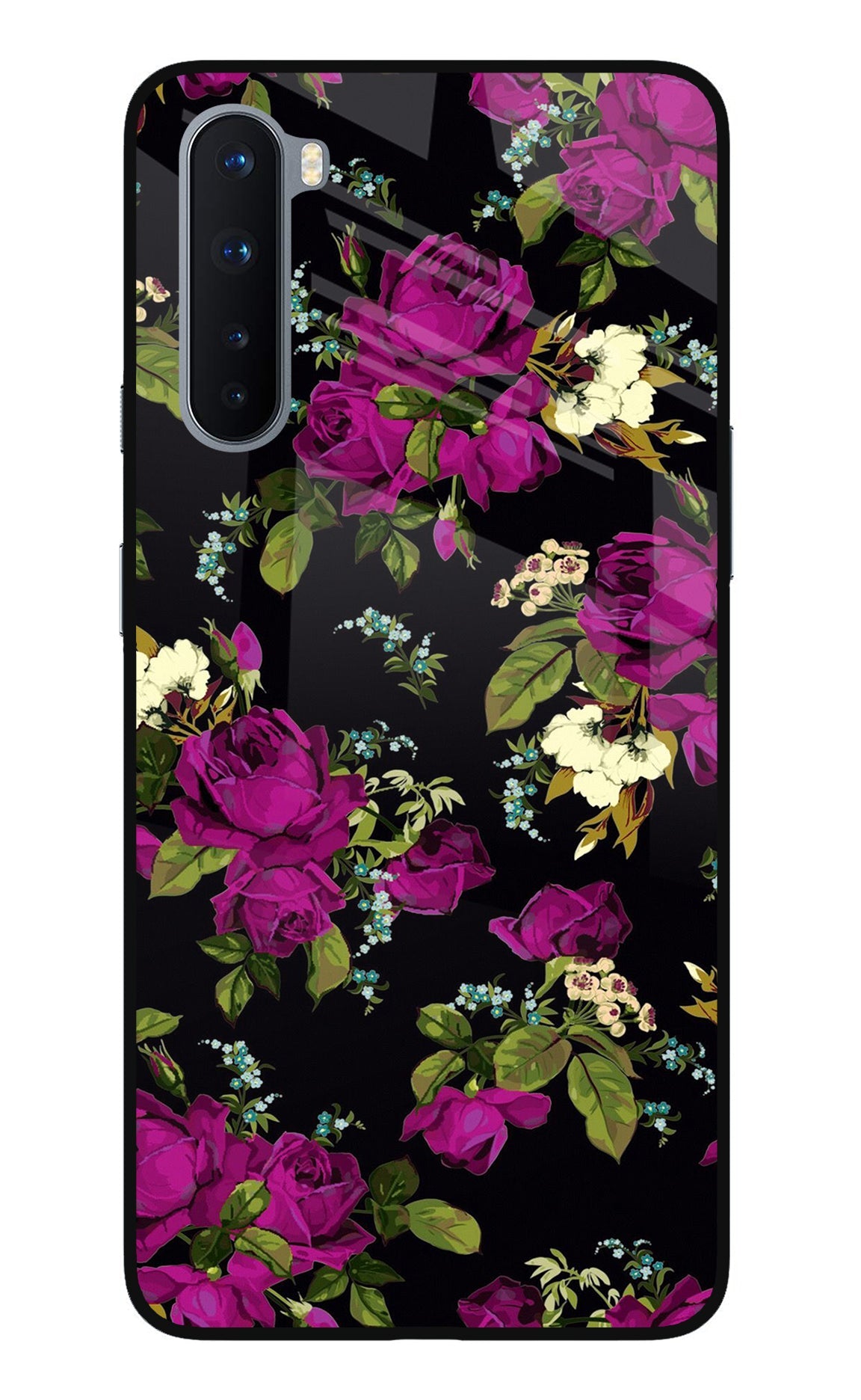 Flowers Oneplus Nord Glass Case