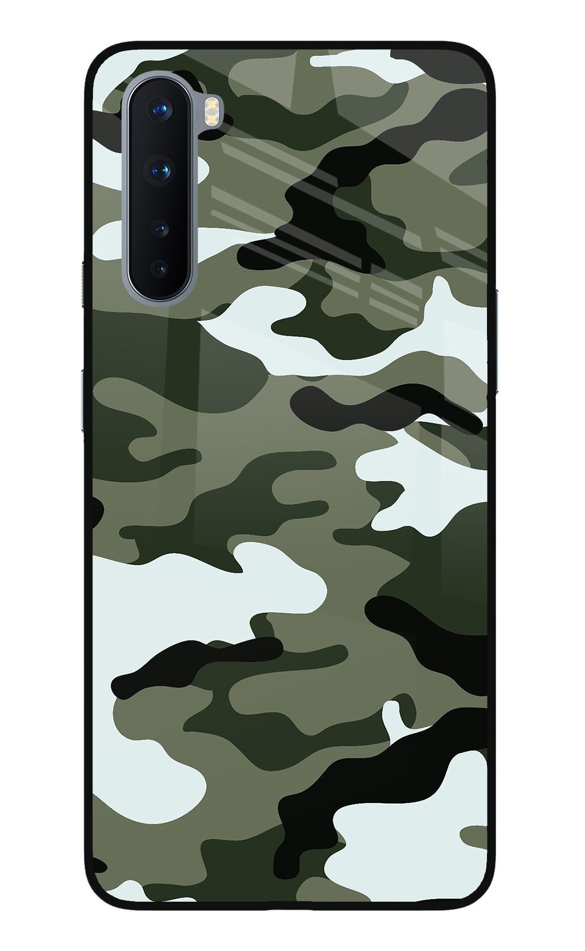 Camouflage Oneplus Nord Glass Case