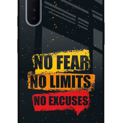No Fear No Limits No Excuse Oneplus Nord Glass Case