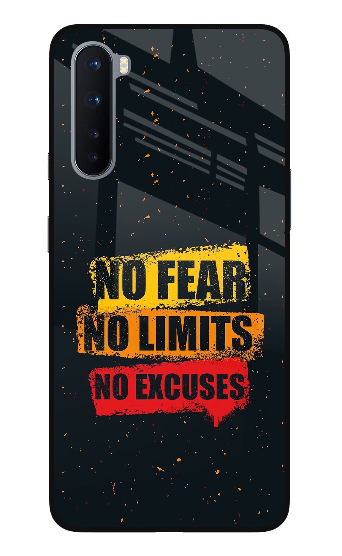 No Fear No Limits No Excuse Oneplus Nord Glass Case