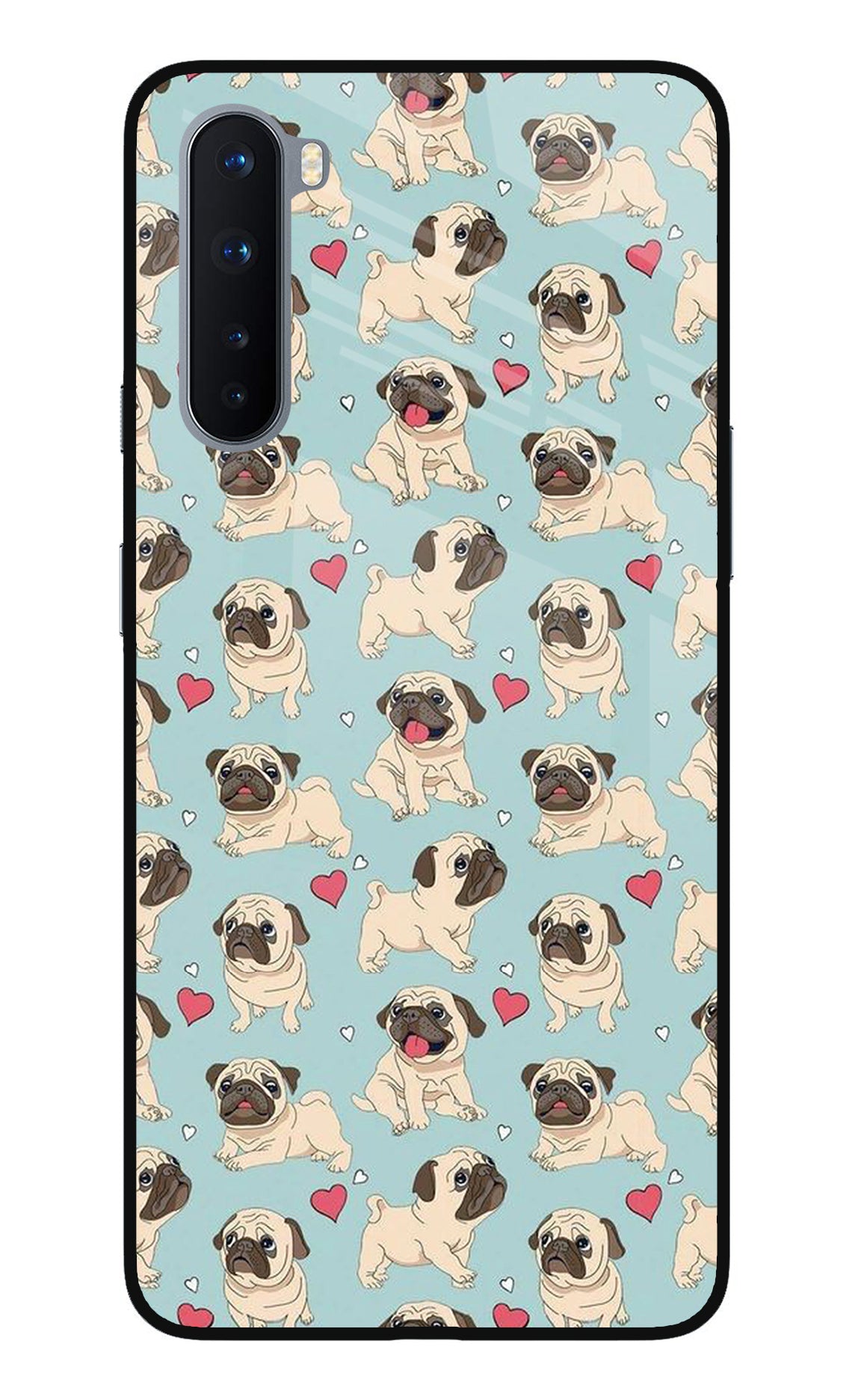 Pug Dog Oneplus Nord Glass Case