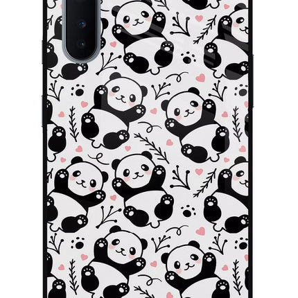 Cute Panda Oneplus Nord Glass Case