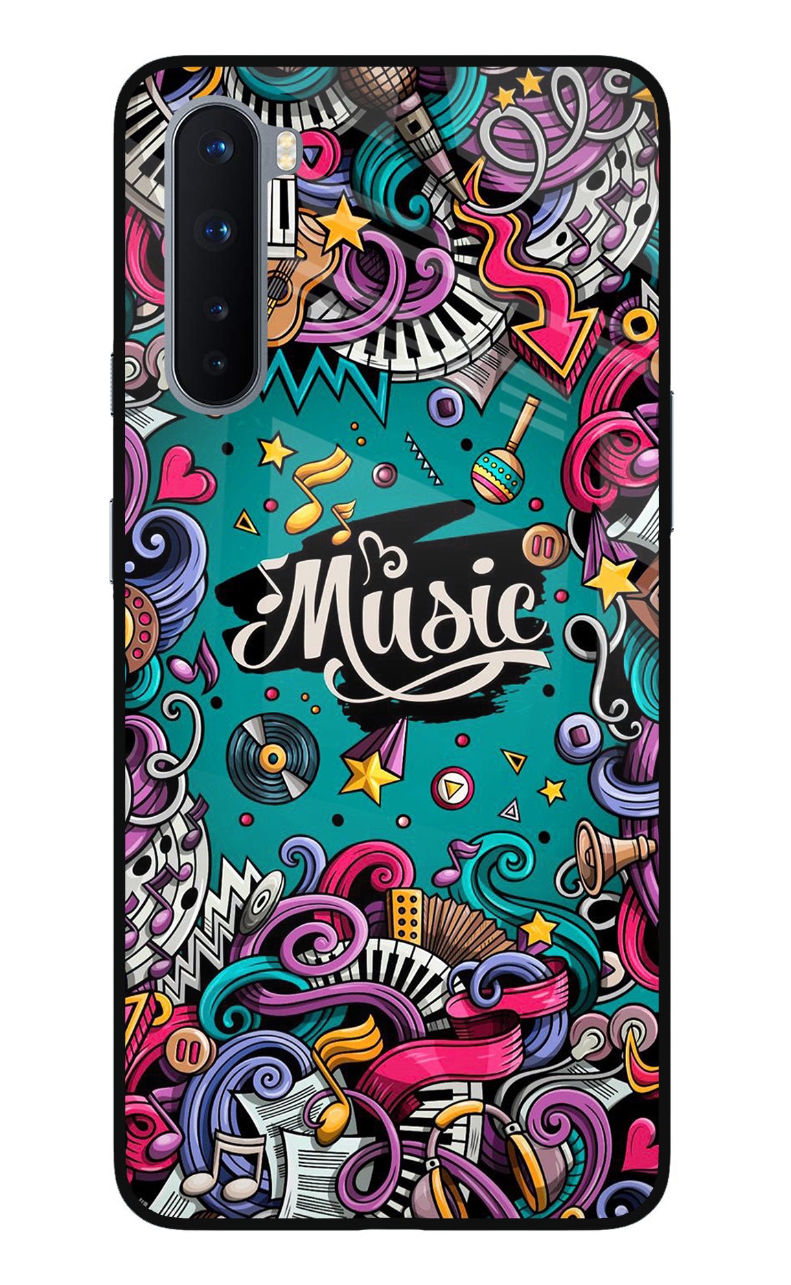 Music Graffiti Oneplus Nord Back Cover