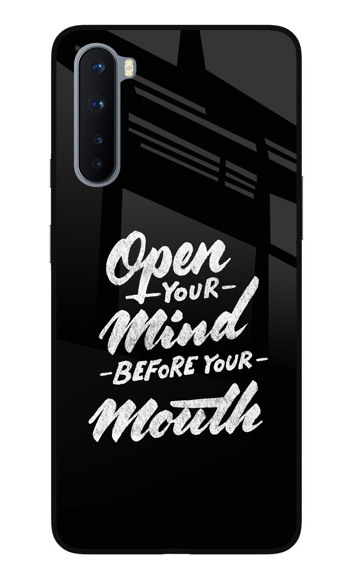 Open Your Mind Before Your Mouth Oneplus Nord Back Cover