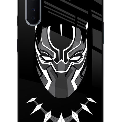 Black Panther Oneplus Nord Glass Case Back Cover by Casekaro