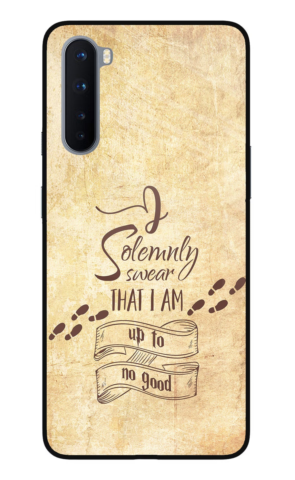 I Solemnly swear that i up to no good Oneplus Nord Glass Case Back Cover by Casekaro