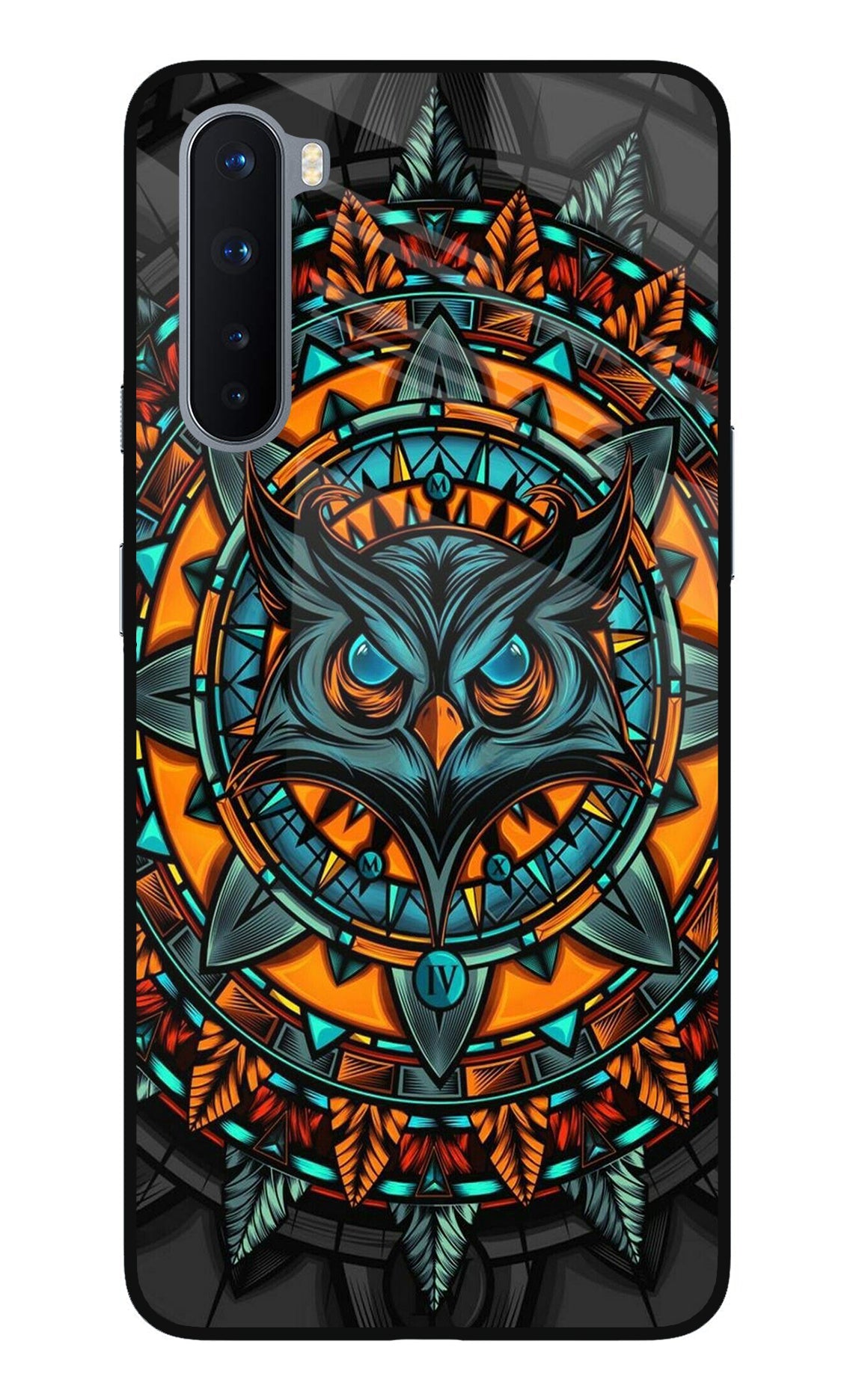 Angry Owl Art Oneplus Nord Glass Case