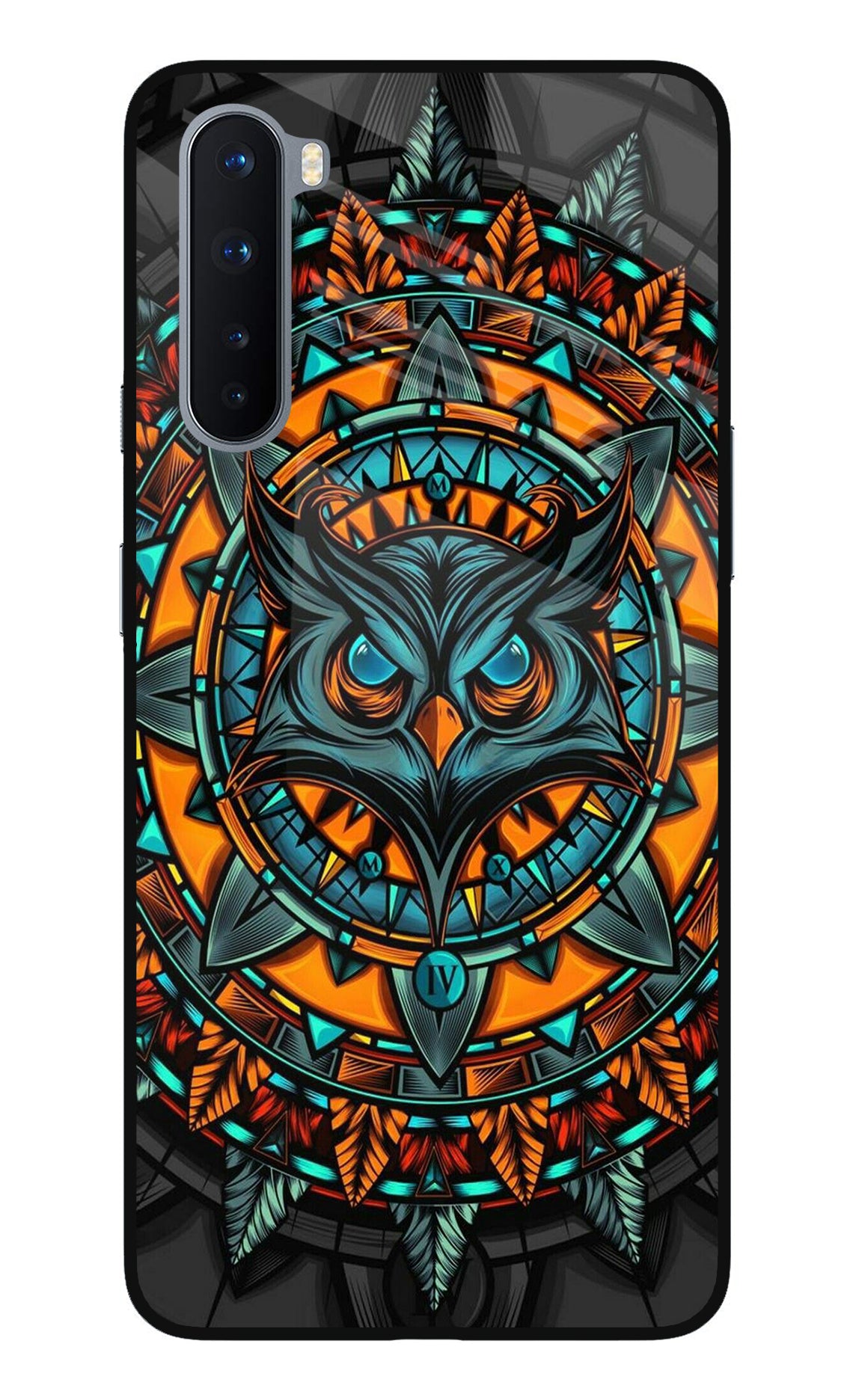 Angry Owl Art Oneplus Nord Back Cover