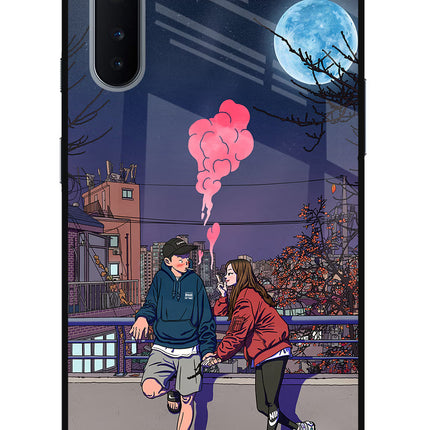 Chilling Couple Oneplus Nord Glass Case Back Cover by Casekaro