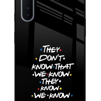 FRIENDS Dialogue Oneplus Nord Glass Case
