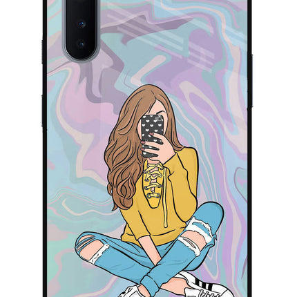 Selfie Girl Oneplus Nord Glass Case