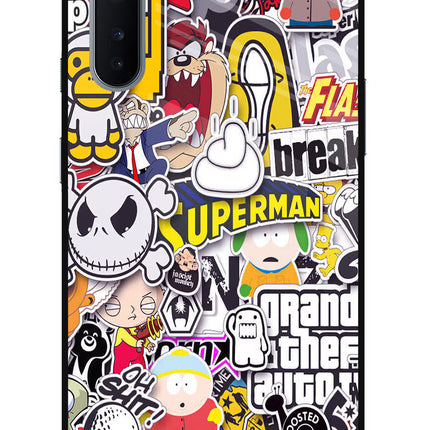 Sticker Bomb Oneplus Nord Glass Case