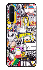 Sticker Bomb Oneplus Nord Glass Case