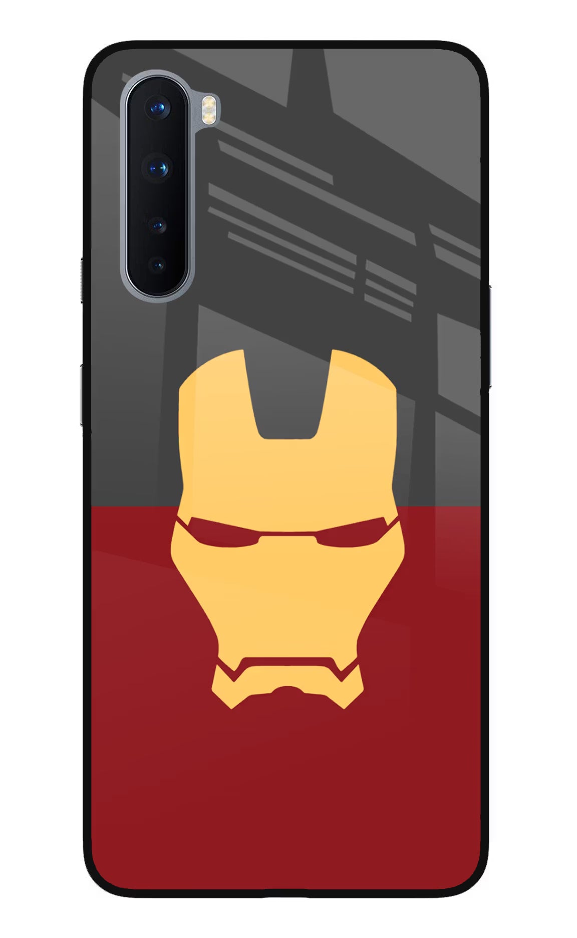 Ironman Oneplus Nord Glass Case Back Cover by Casekaro