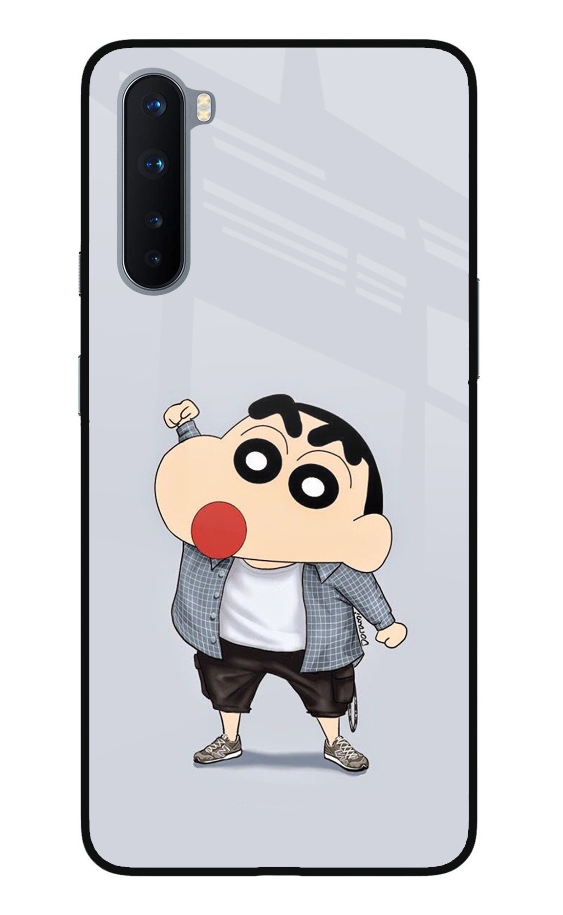 Shinchan Oneplus Nord Glass Case