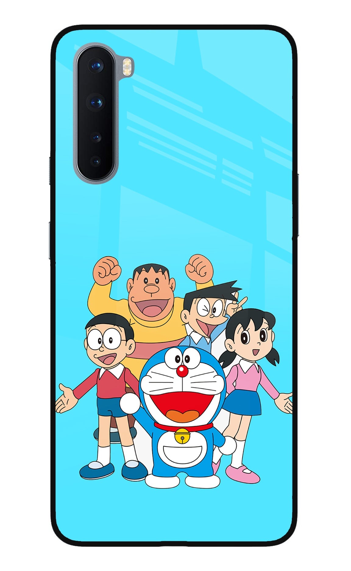 Doraemon Gang Oneplus Nord Glass Case