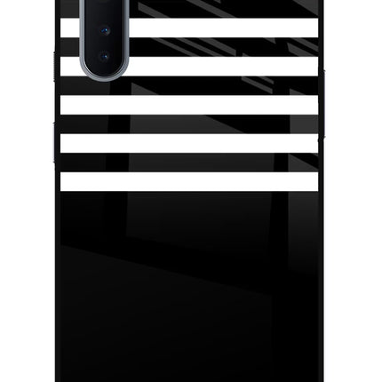 Black and White Print Oneplus Nord Glass Case