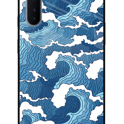 Blue Waves Oneplus Nord Glass Case