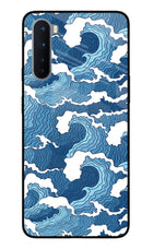 Blue Waves Oneplus Nord Glass Case
