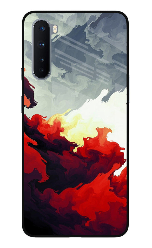 Fire Cloud Oneplus Nord Glass Case
