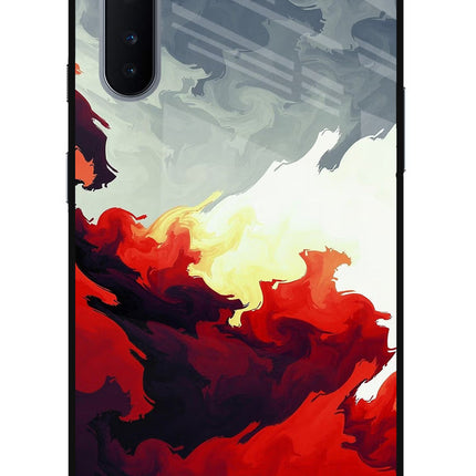 Fire Cloud Oneplus Nord Glass Case