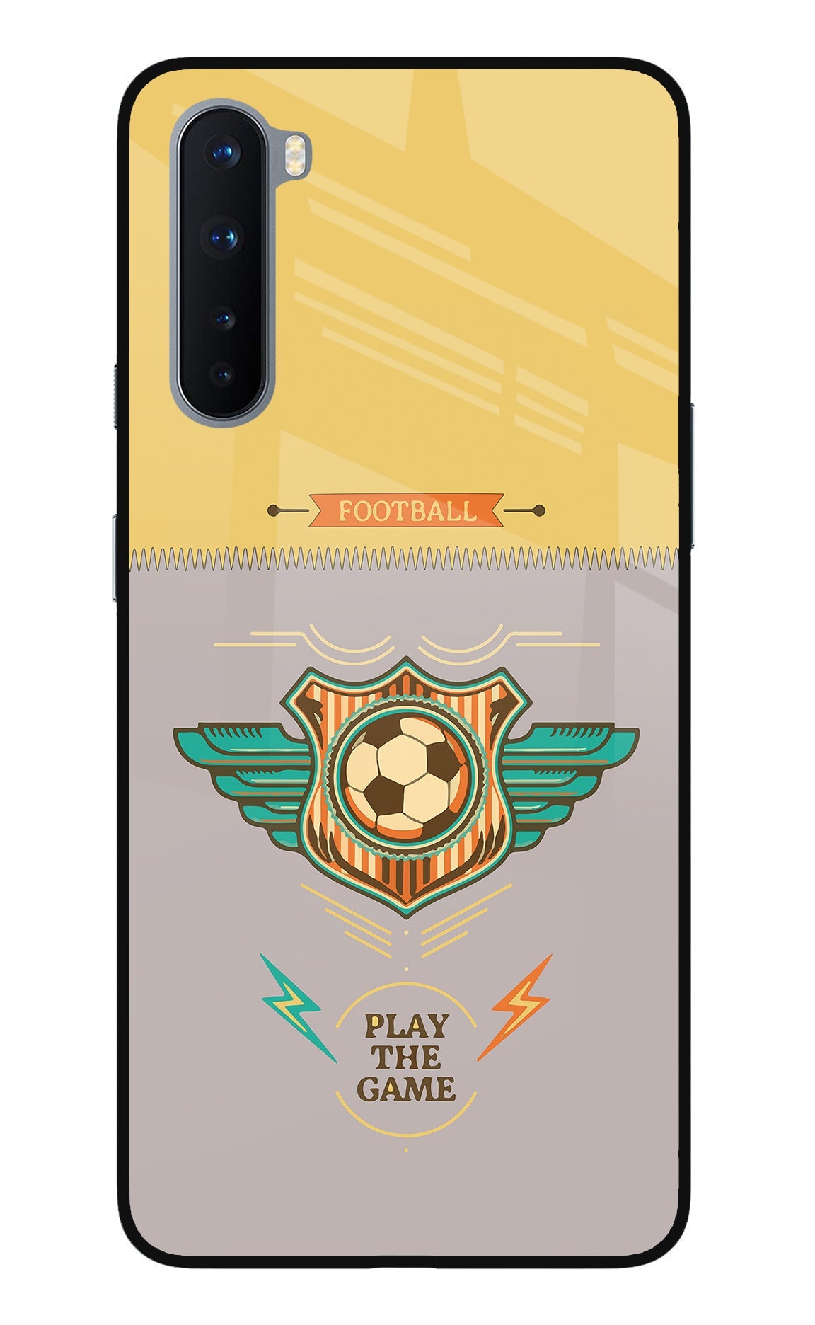 Football Oneplus Nord Glass Case
