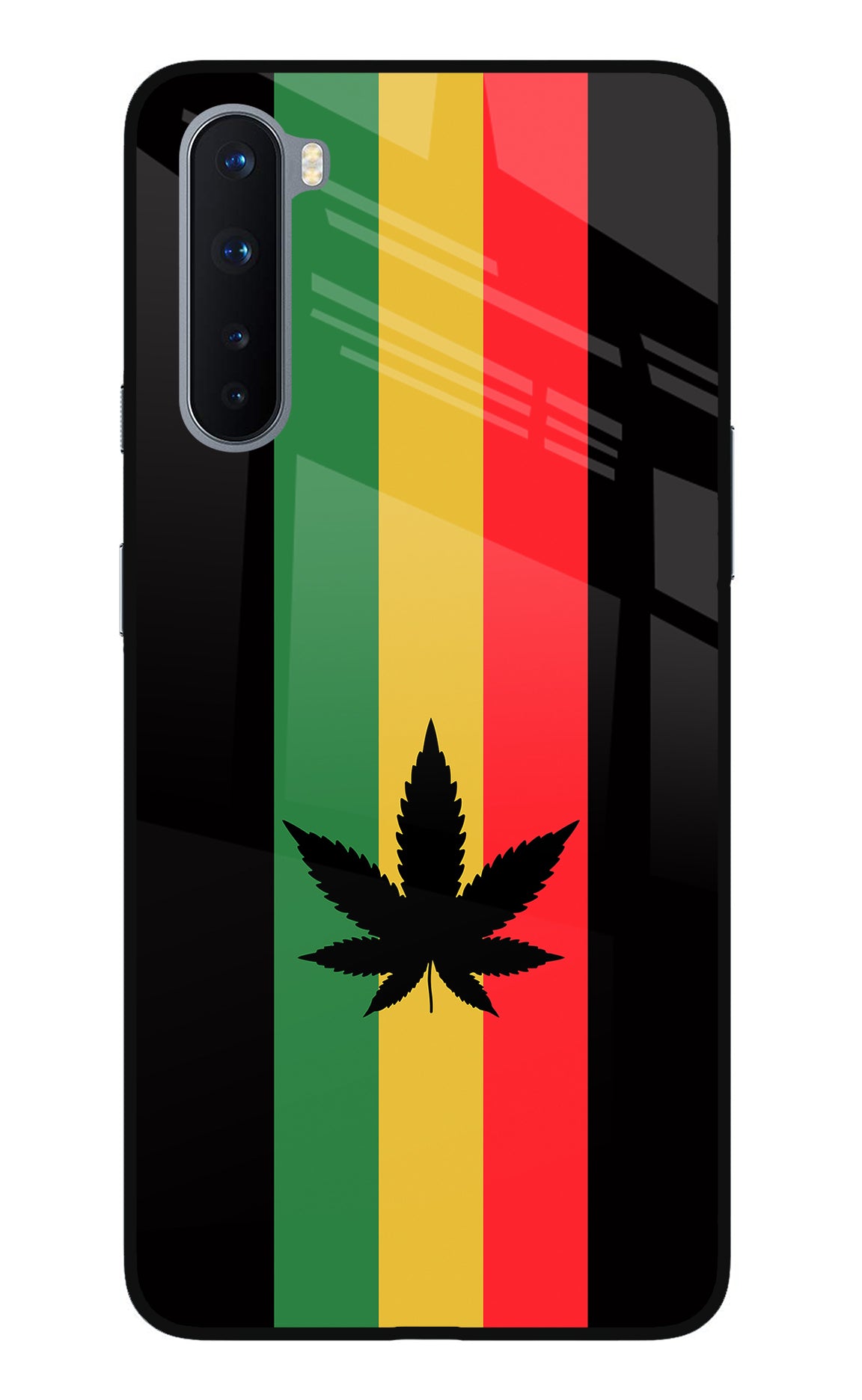 Weed Flag Oneplus Nord Glass Case