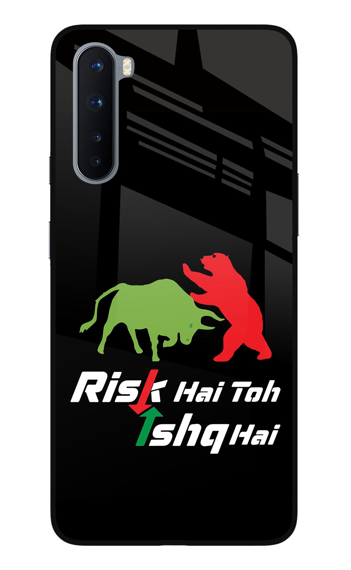 Risk Hai Toh Ishq Hai Oneplus Nord Glass Case