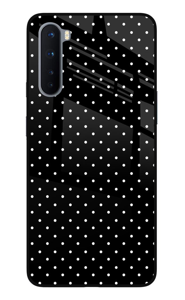 White Dots Oneplus Nord Glass Case