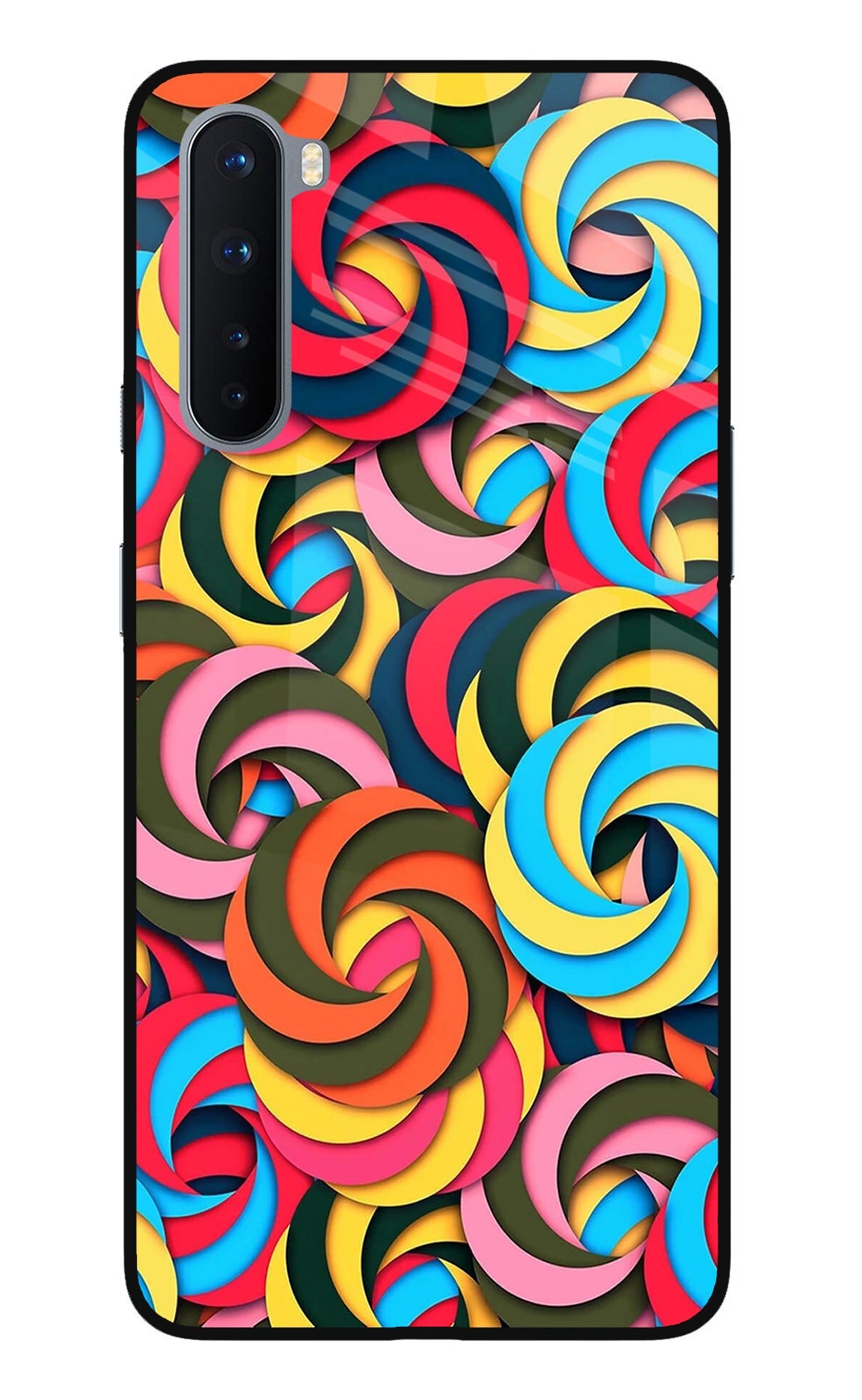 Spiral Pattern Oneplus Nord Glass Case