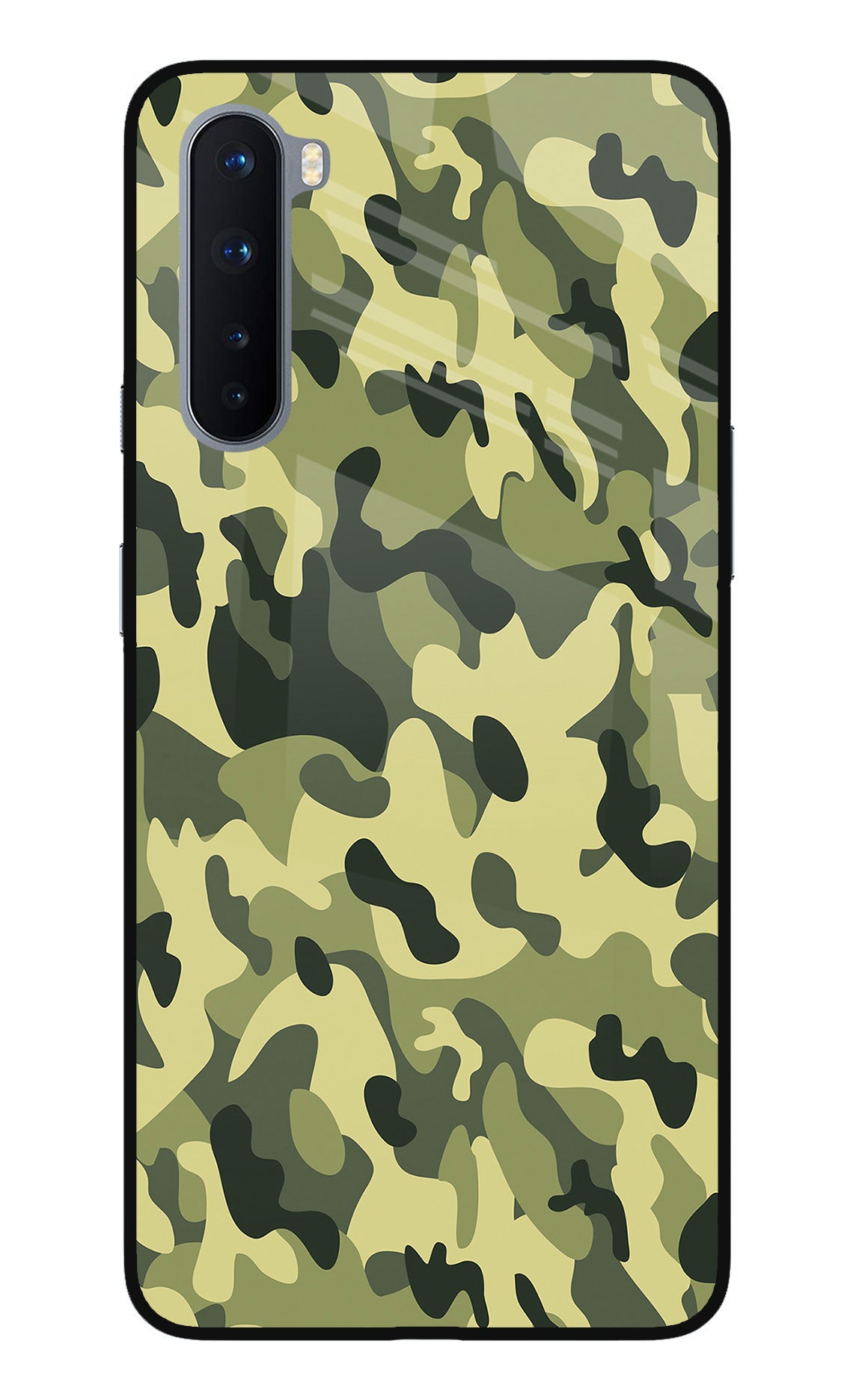 Camouflage Oneplus Nord Glass Case