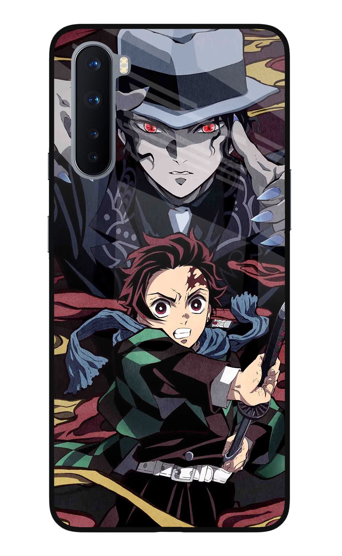 Demon Slayer Oneplus Nord Glass Case Back Cover by Casekaro