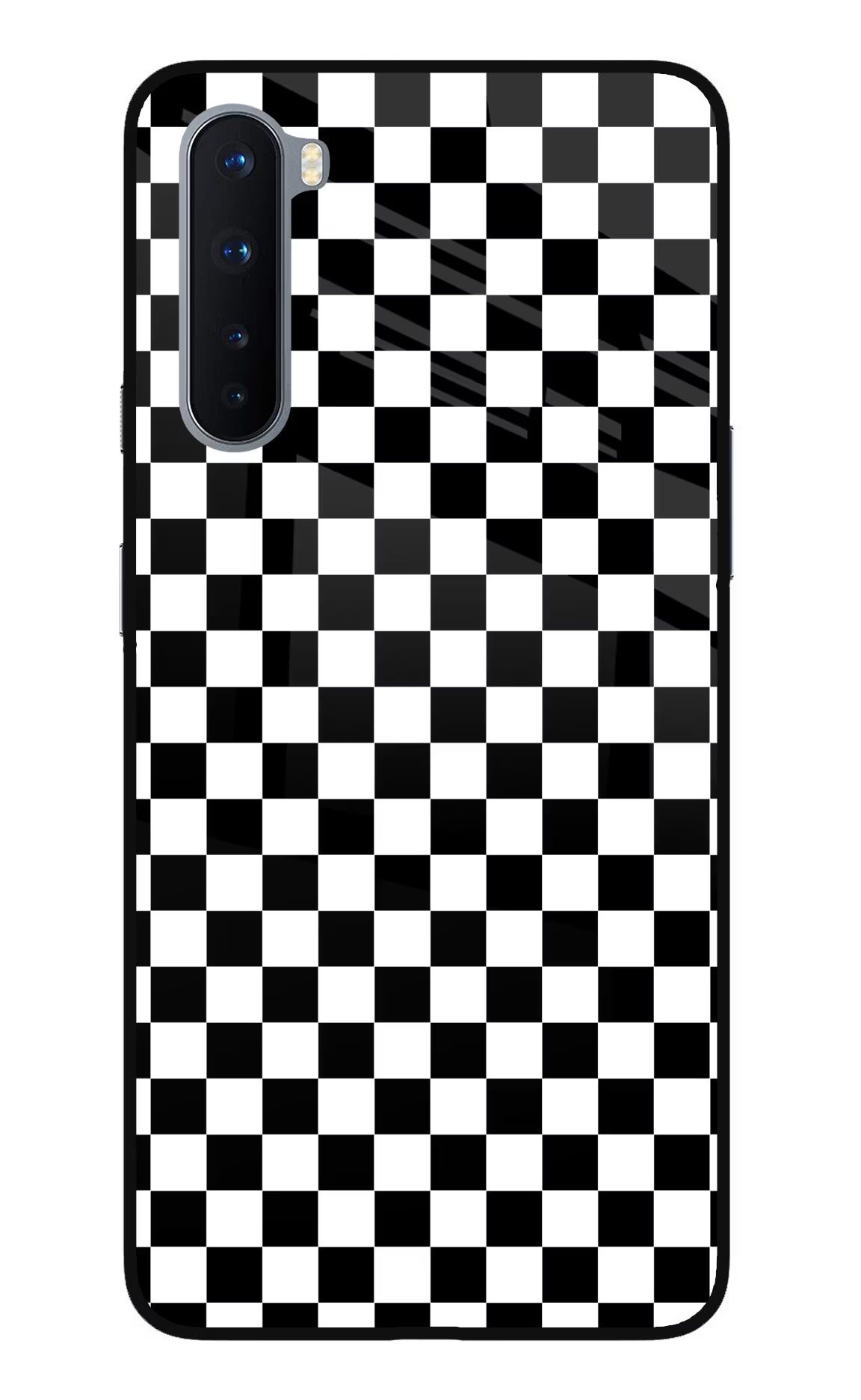 Chess Board Oneplus Nord Glass Case Back Cover by Casekaro