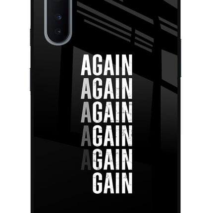 Again Again Gain Oneplus Nord Glass Case