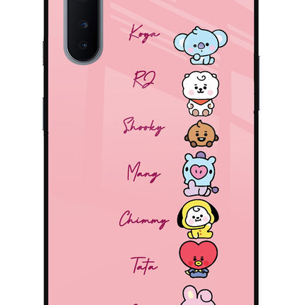 BTS names Oneplus Nord Glass Case